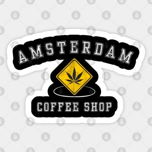 Amsterdam Coffee Shop Sticker by Stylecombinator